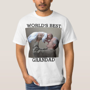 T-shirt LA MEILLEURE GRANDAD Photo Personnalisée Créez Vot