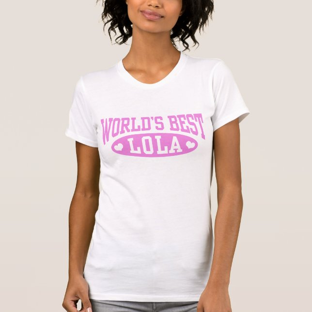 T-shirt La meilleure lola du monde (Devant)