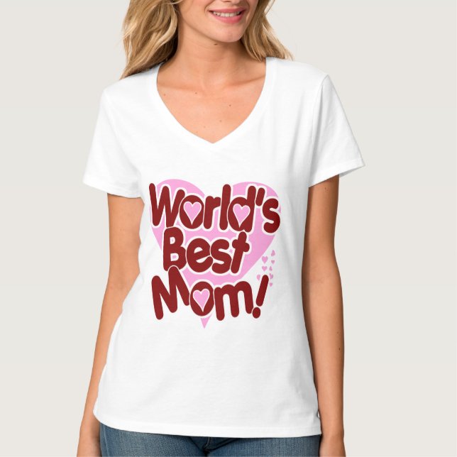 T-shirt La meilleure maman des mondes (Devant)