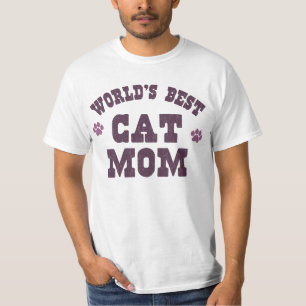 T-shirt La meilleure maman du chat du monde