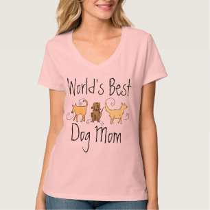 T-shirt La meilleure maman du chien du monde