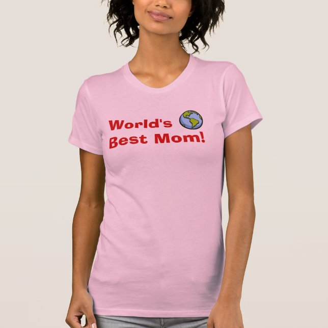 T-shirt la meilleure maman du monde (Devant)