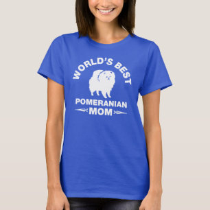 T-shirt la meilleure maman pomeranian du monde