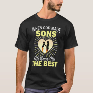T-shirt La Meilleure Maman Quand Dieu Fut Fabriqué Des Mom