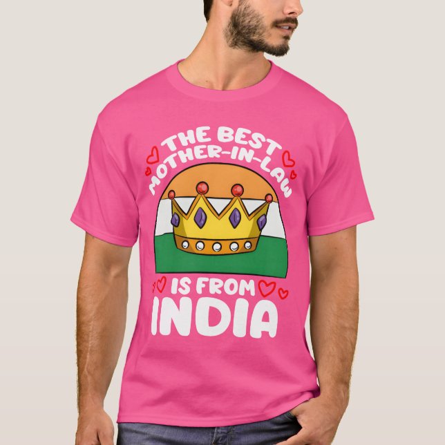T-shirt La Meilleure Mère En Droit Est Indienne (Devant)
