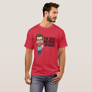 T-shirt La Meilleure Mise à Jour d'Anniversaire Papa avec 