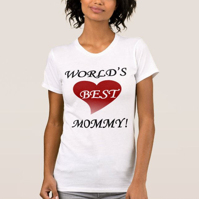 T-SHIRT LA MEILLEURE MOMIE DU MONDE (Devant)