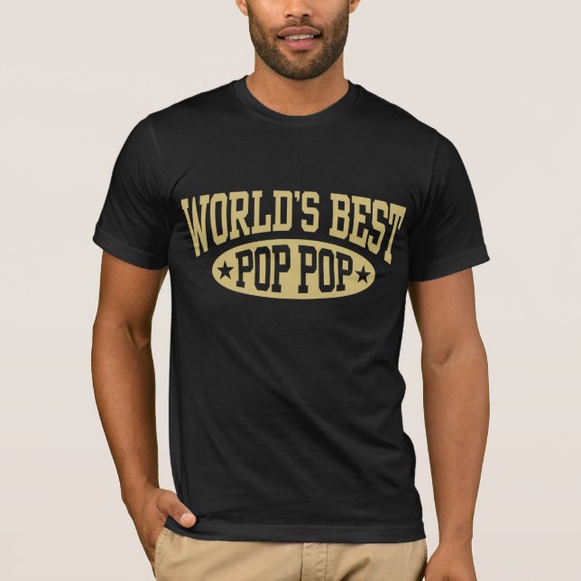 T-shirt La meilleure pop pop pop pop du monde (Devant)