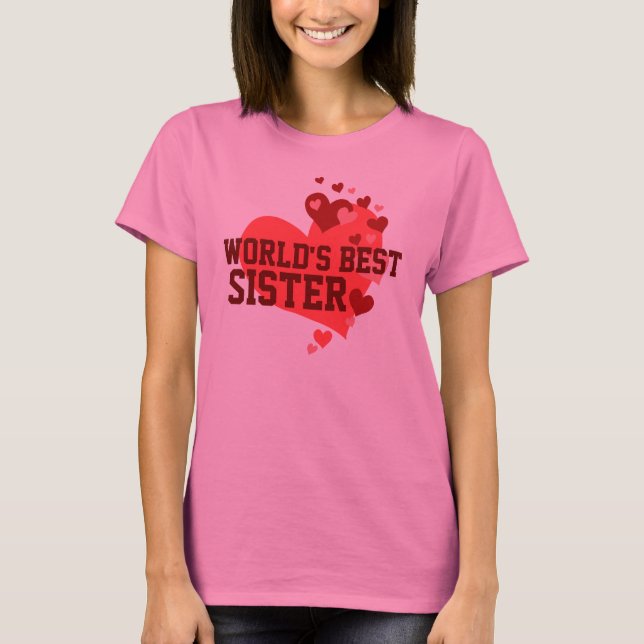 T-shirt La meilleure soeur du monde (Devant)
