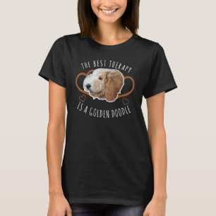 T-shirt La Meilleure Thérapie Est Un Doodle D'Or Maman Doo