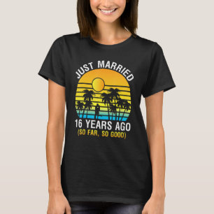 T-shirt La Mémoire De La Femme De Mari Mariée Il Y A 16 An