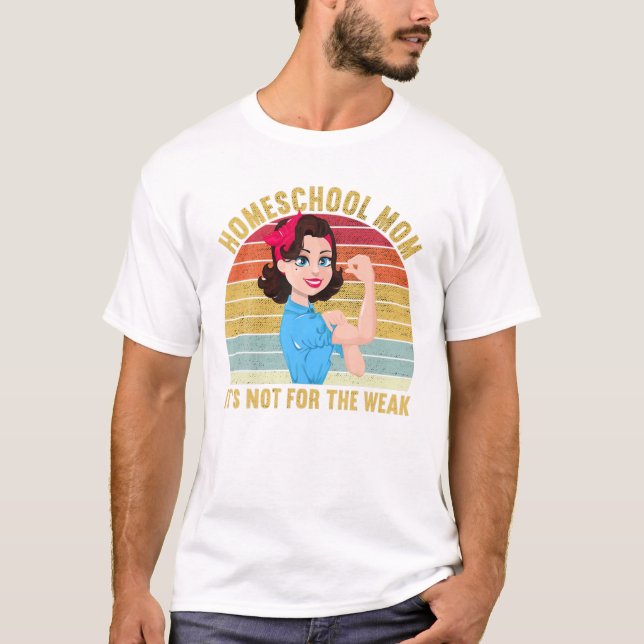 T-shirt La mère à domicile n'est pas faite pour (Devant)