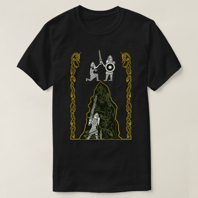 T-shirt La mère de Beowulf Vs Grendel (Design devant)
