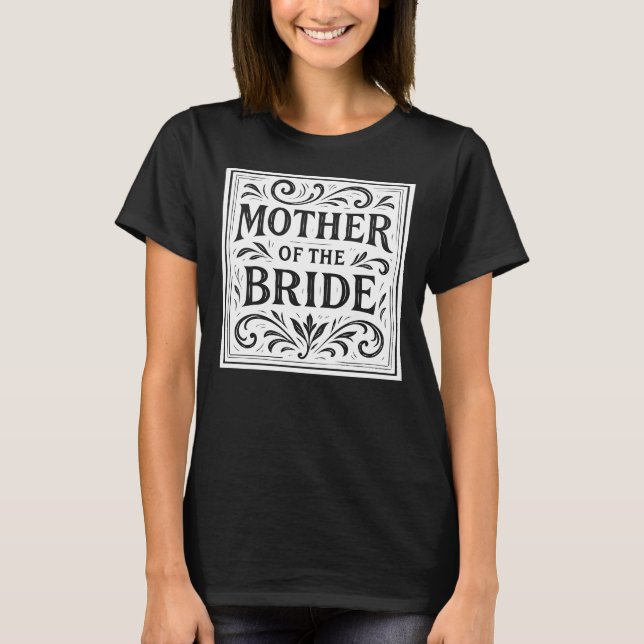 T-shirt La mère de la mariée Répétition de mariage romanti (Devant)