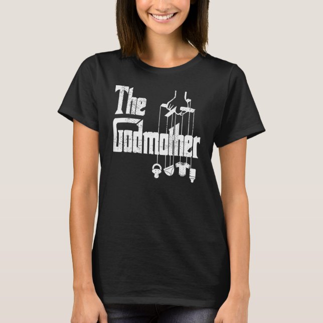 T-shirt La Mère Godmère Du Nouveau Bébé 1 (Devant)