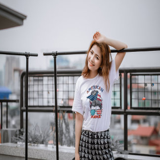 T-shirt La mère patriotique américaine