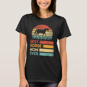 T-shirt La mère rétro Vintage du meilleur cheval de tous
