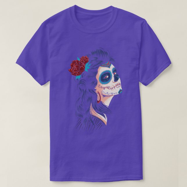 T-shirt La mignonne dame des morts La Calavera Catrina (Design devant)
