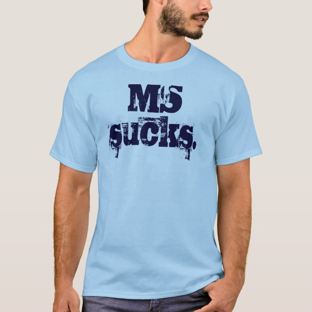 T-shirt La milliseconde suce. - Customisé (Devant)