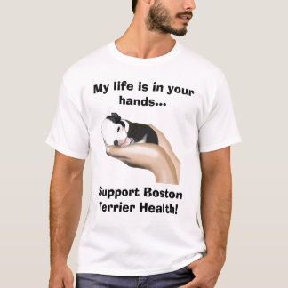 T-shirt La mitre soutient la santé de Boston Terrier