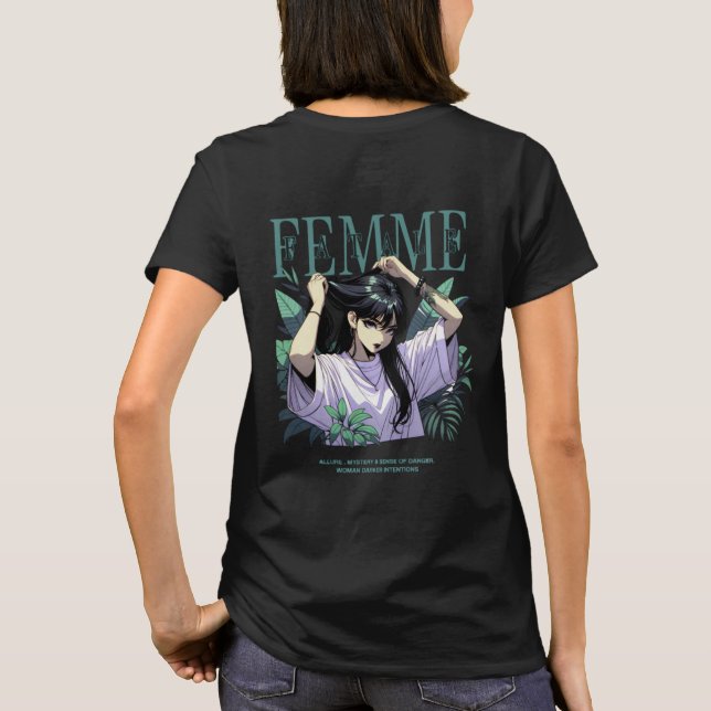 T-shirt La mode féminine (Dos)