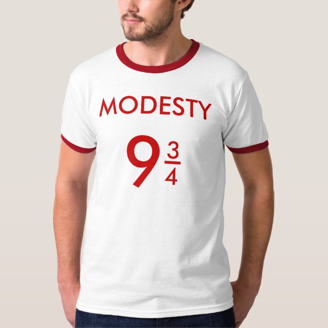 T-shirt La modestie 9 3/4. hommes court-circuitent le (Devant)