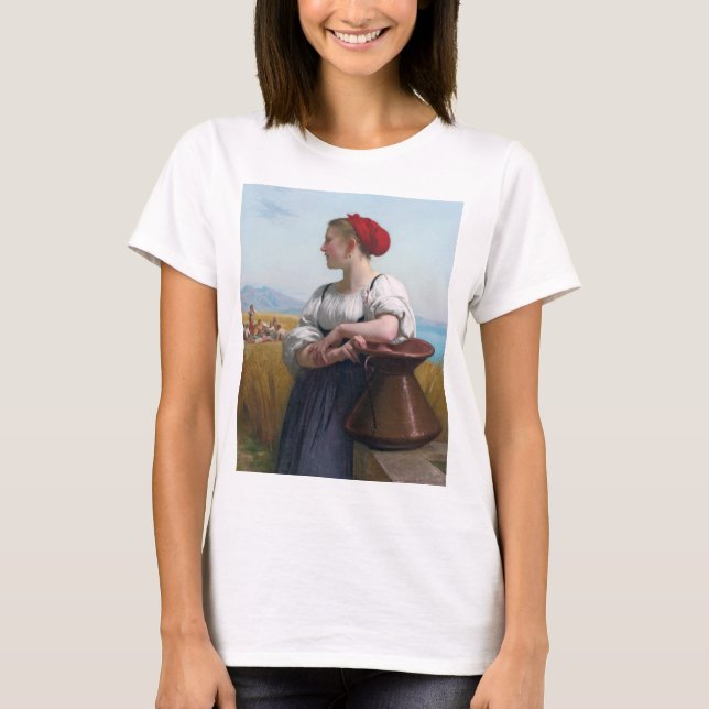 T-shirt La moissonneuse, Bouguereau (Devant)
