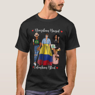 T-shirt La Moitié Colombienne De La Moitié Brésilienne Éle