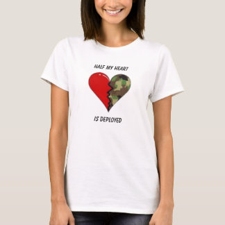 T-shirt La moitié de mon coeur, est déployée