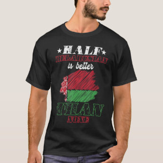 T-shirt La moitié du Belarus vaut mieux que aucun Belarus 