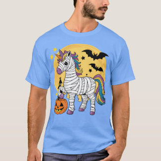 T-shirt La momie de la licorne d'Halloween
