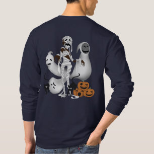 T-shirt La momie d'Halloween avec les chats Kitty et les h