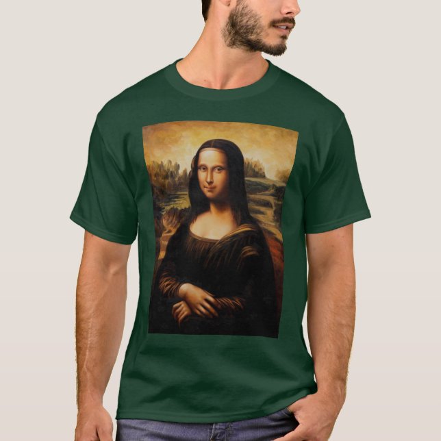 T-shirt La Mona Lisa par Leonardo da Vinci (Devant)
