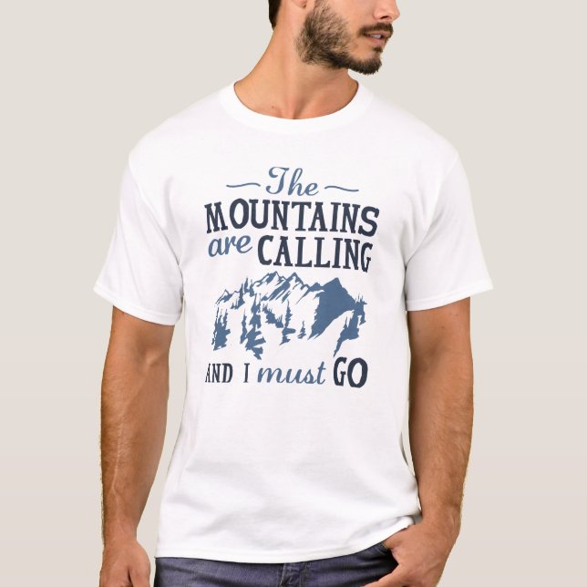 T-shirt La Montagne Appelle (Devant)