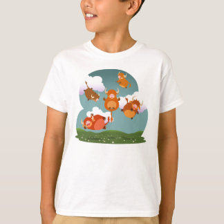 T-shirt La montagne de flottement de bande dessinée
