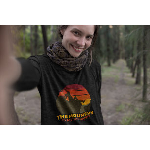 T-shirt La Montagne Est Ma Thérapie Extérieure Aventure