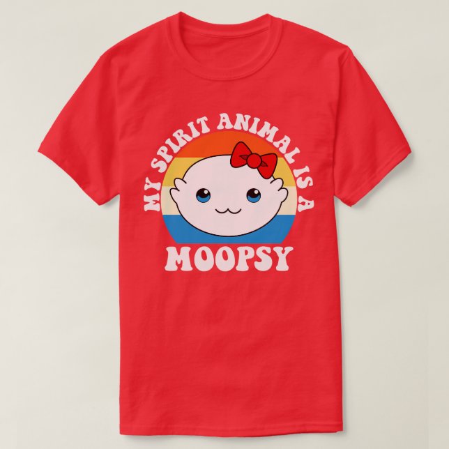 T-shirt La Moopsie est mon esprit animal (Design devant)