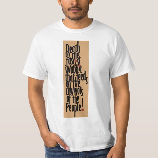 T-shirt La mort au Wabbit fasciste (Devant)