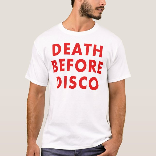 T-shirt La mort avant disco (Devant)