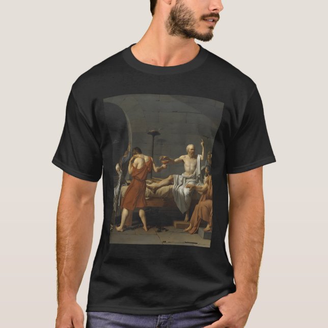 T-shirt La Mort de Socrate par Jacques-Louis David (Devant)