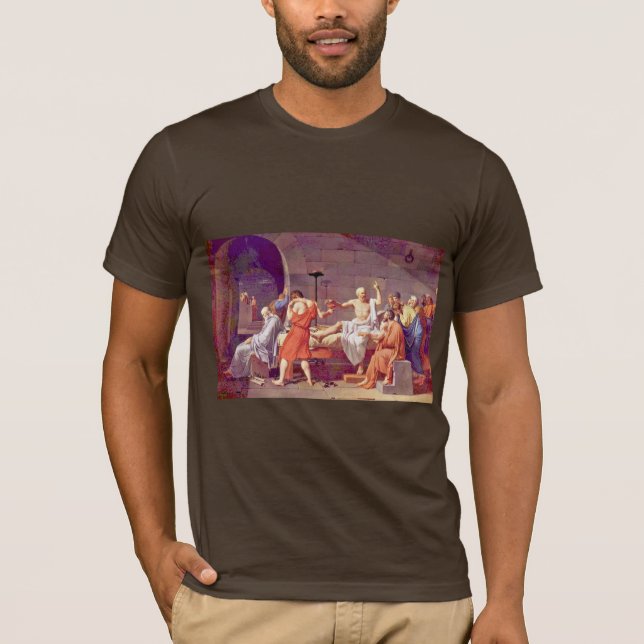 T-shirt La mort de Socrates par David Jacques-Louis (Devant)