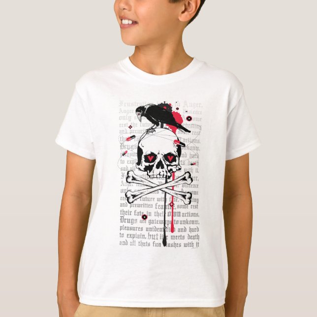 T-shirt La mort des drogues N (Devant)