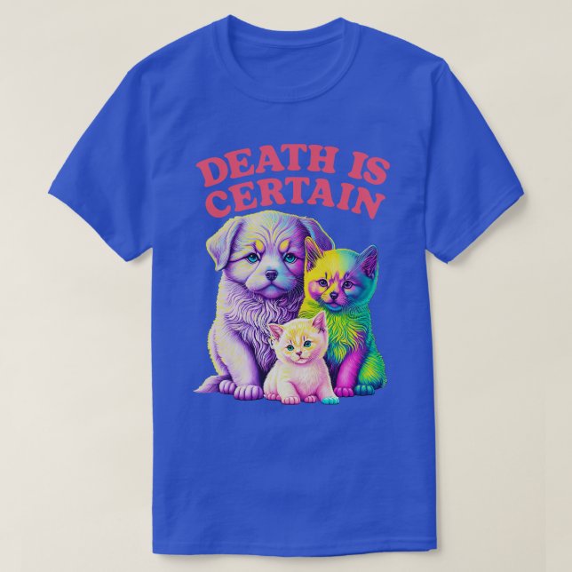 T-shirt La Mort Est Une Certaine Conception Existentialist (Design devant)