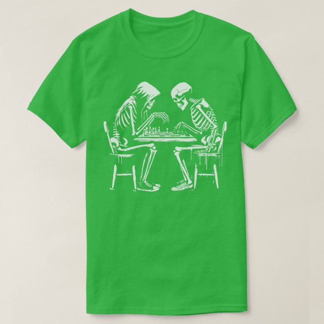 T-shirt la mort joue aux échecs (Design devant)