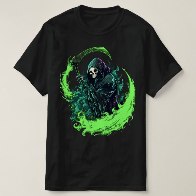 T-shirt La Mort, Le Grim Reapers La Colère (Design devant)