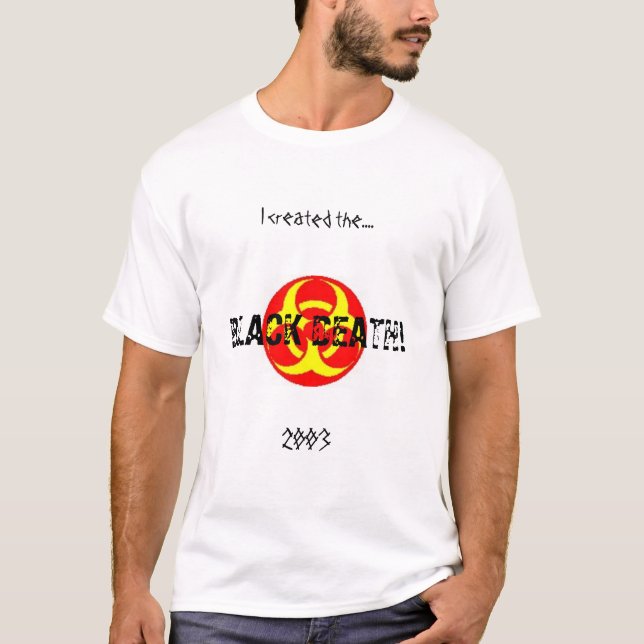 T-shirt La mort noire/peste rose (Devant)