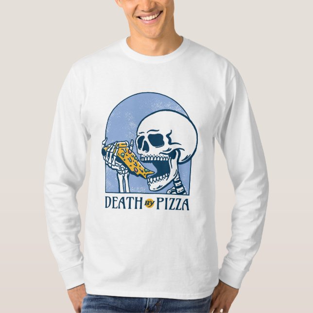 T-shirt La mort par pizza (Devant)