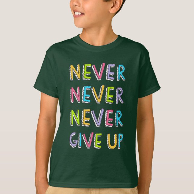 T-shirt La motivation n'abandonne jamais (Devant)