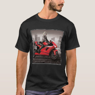 T-shirt La moto de Marilyn