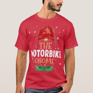 T-shirt La moto Gnome Famille Correspondant Noël Outf